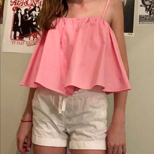 ZARA Women’s Small Pink Spaghetti Strap Tube Top